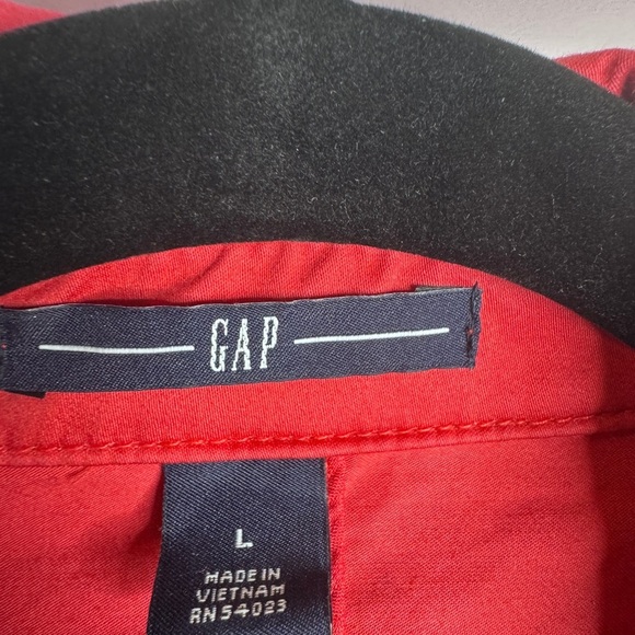 Gap Women's 💯Cotton Peach Button Front Long Sleeve Short Trench / Jacket - Large - Picture 2 of 7